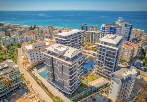 Luksuslejligheder til salg nær havet i Tosmur, Alanya 