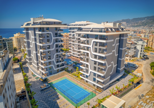 Luksuslejligheder til salg nær havet i Tosmur, Alanya 