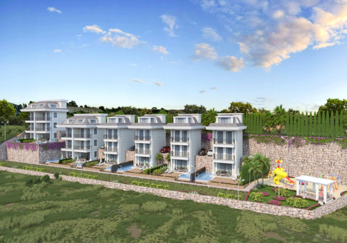 Luksus private villaer og haveduplexer til salg i Alanya