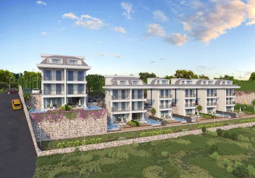 Luksus private villaer og haveduplexer til salg i Alanya