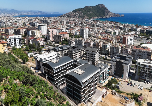 Luksuslejligheder nær Cleopatra-stranden i Alanya